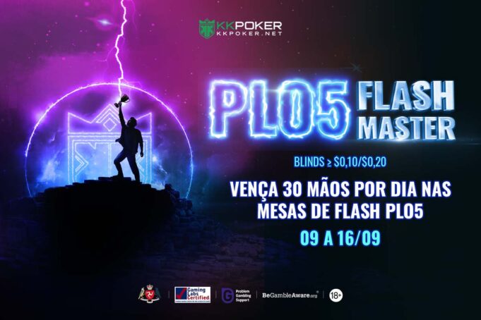 As mesas de Flash PLO5 terão missões diárias no KKPoker