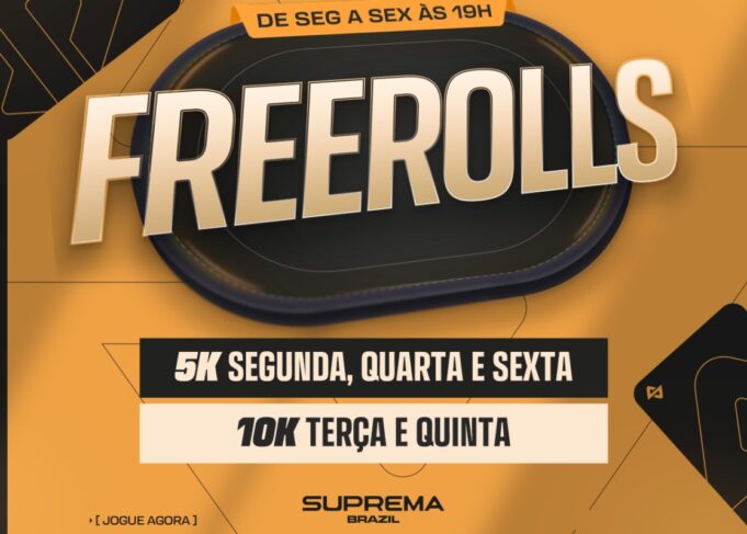 Os freerolls da Suprema têm ótimas premiações