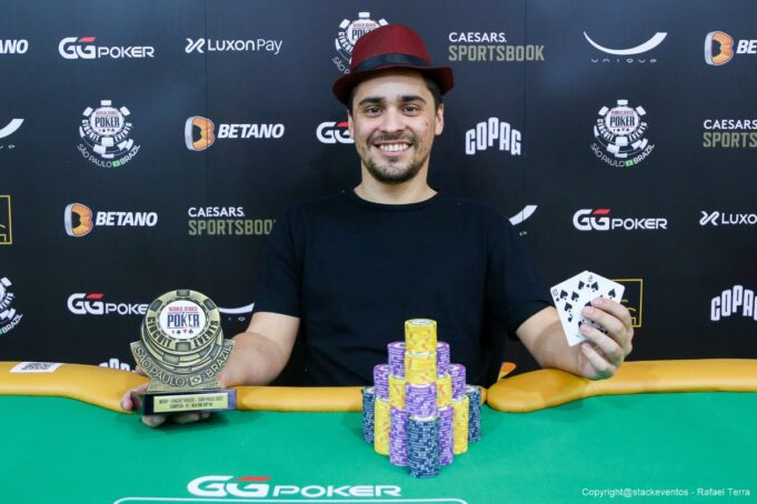 Andres dos Santos entrou para a lista dos campeões na WSOP Brazil 2022