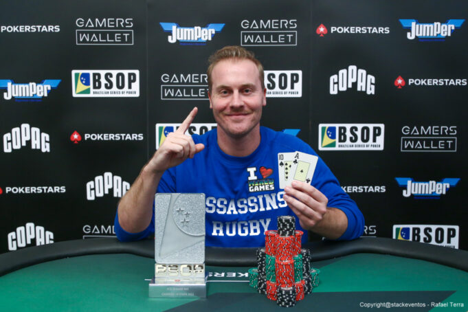 Luke Zinger, campeão do 8-Game Mix do BSOP Gramado