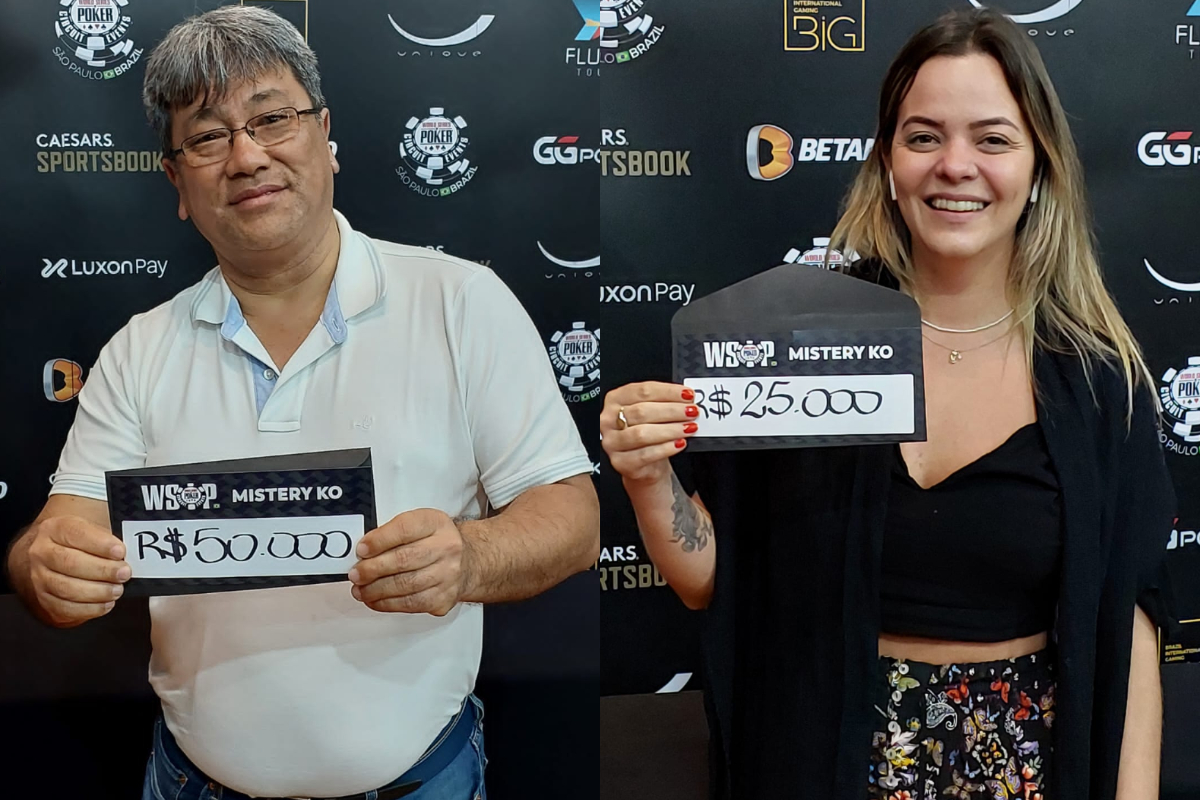 Vanderlei Yoshimi e Carol Dupré tiraram bounties valiosos na WSOP Brazil