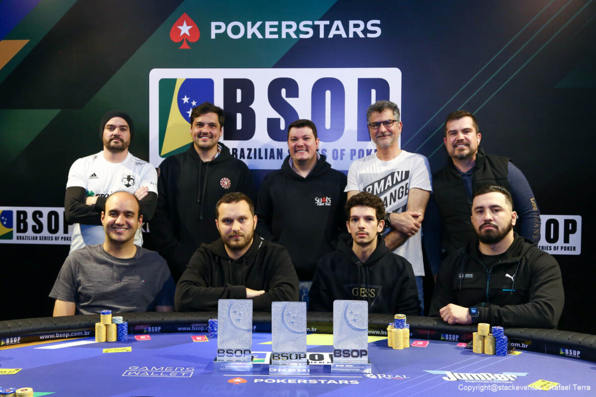 Mesa final do 1-Day High Roller do BSOP Gramado