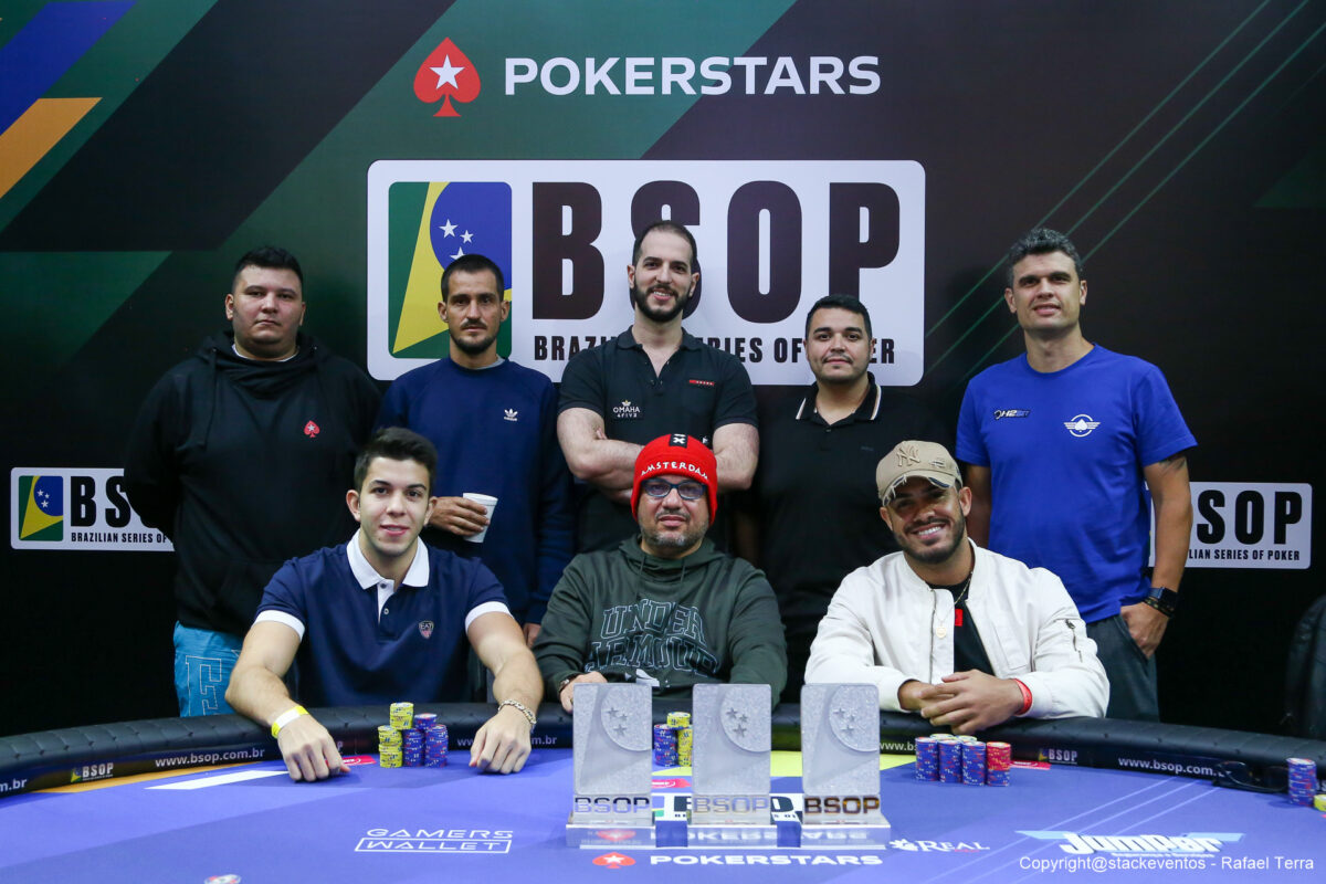 Mesa final do PL Omaha 5 Cartas do BSOP Gramado