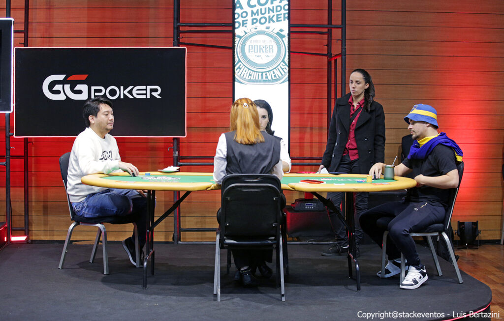 Andres dos Santos e Luis Kamei no Heads Up One Day KO da WSOP Brazil