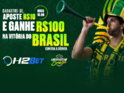 No H2Bet, R$ 10 pode virar R$ 100 se o Brasil vencer a Sérvia