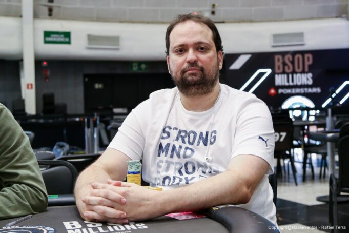 Diogo Nadai mandou bem nesta quarta-feira no BSOP Millions