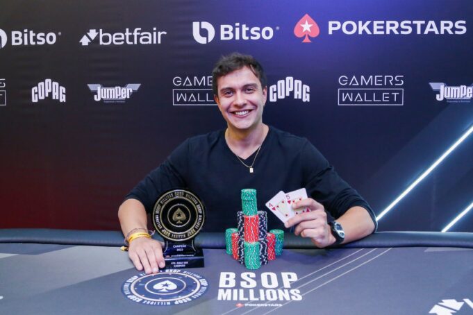 Guilherme de Luca faturou seu primeiro troféu do BSOP Millions no Daily 500