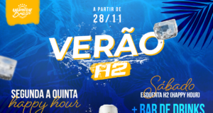 Vai começar o Verão H2, com happy hour diário e bar de drinks aos sábados