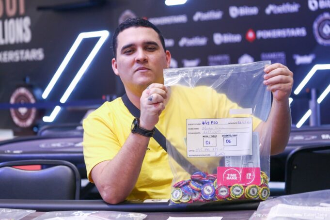 Marcos Lima figurou no topo do chip count