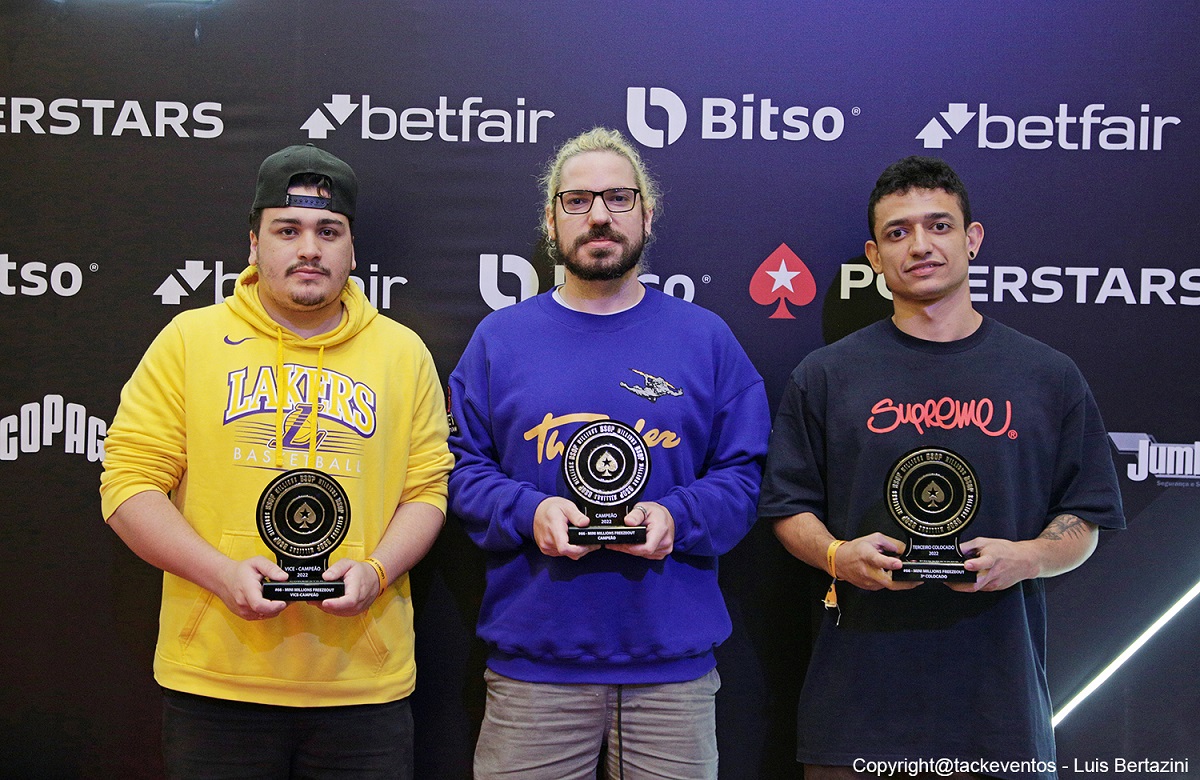 Jonathan Oliveira, Lucas Mendes e Frederico Lopes - Mini Millions do BSOP Millions