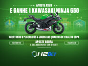 Moto é o prêmio para quem cravar os placares no H2Bet