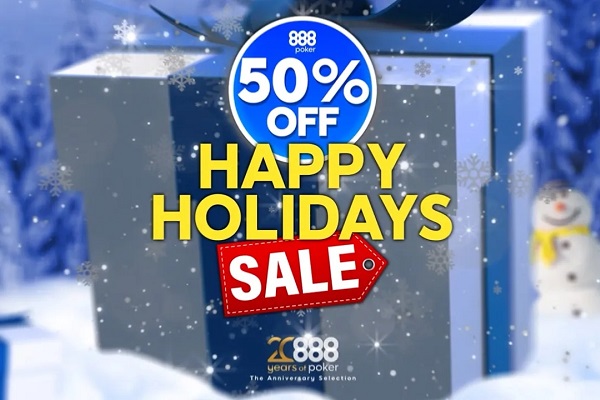 Happy Holidays Sale será grande atração no fim de ano do 888poker