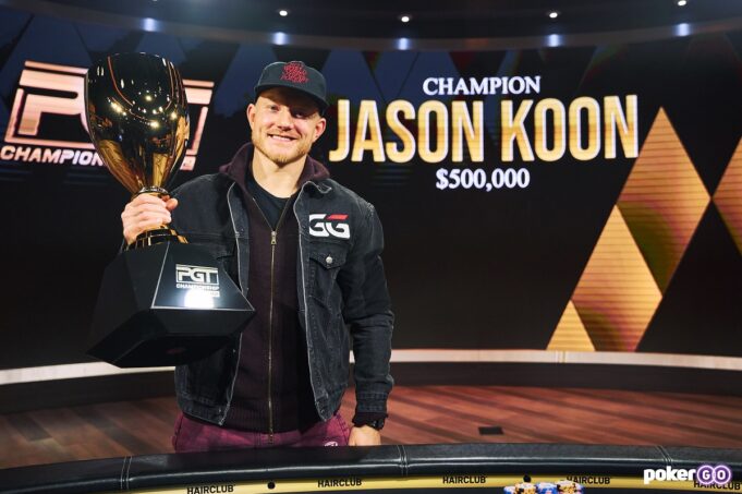 Jason Koon garantiu o belo troféu e meio milhão