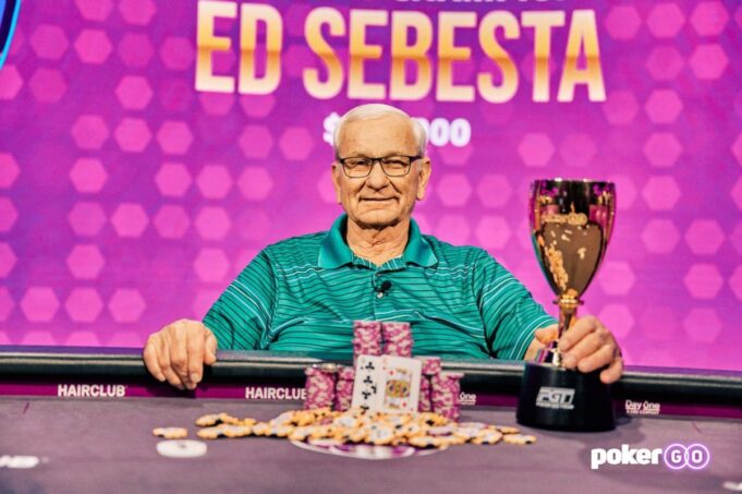 Ed Sebesta doa todos os seus ganhos desde que se aposentou (Foto: PokerGO)