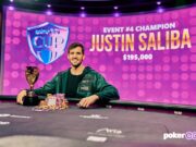 Justin Saliba já anotou seu primeiro título em 2023 (Foto: PokerGO)