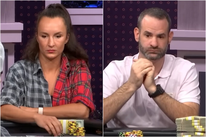 Ema Zajmovic e Matt Hanks dividiram o pote (Foto: Reprodução/YouTube PokerGO)