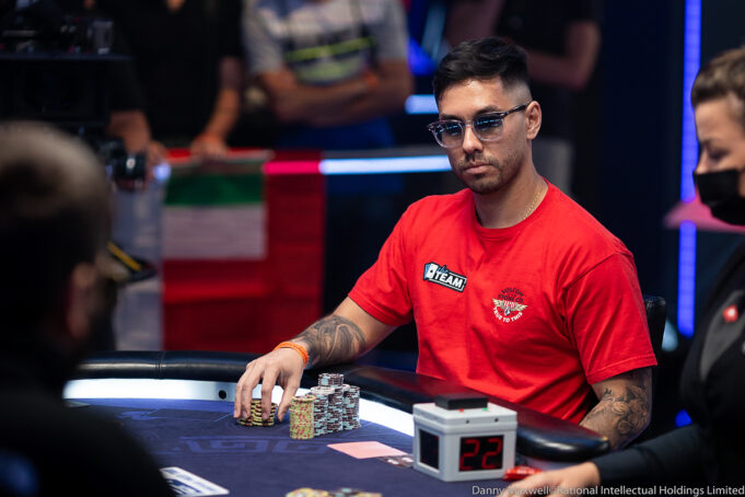 Neville Mateus está entre os dez maiores stacks do High Roller do EPT Paris