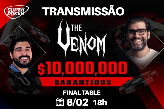 O SuperPoker transmitirá todas as ações da FT do The Venom ao vivo