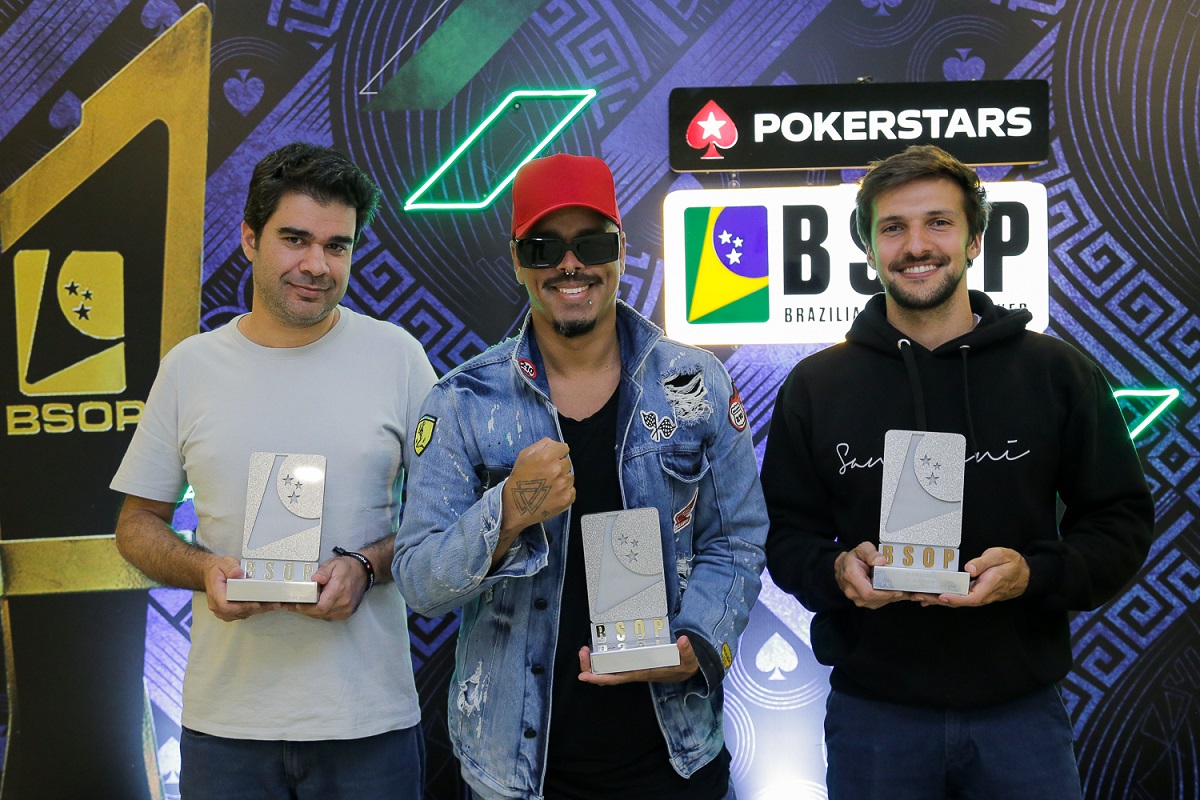 Pódio do Super 500 do BSOP São Paulo