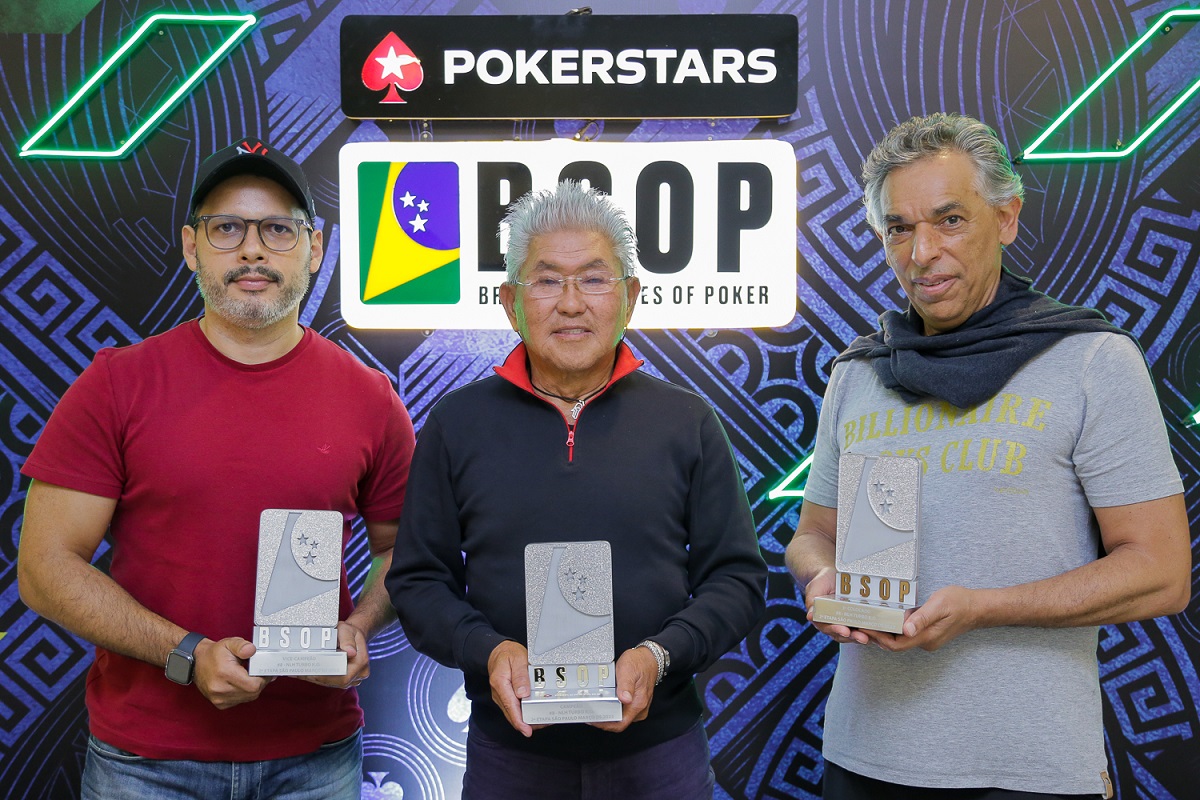 Pódio do NLH Turbo KO do BSOP São Paulo