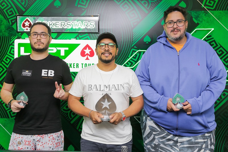 Pódio do Pot-Limit Omaha Turbo do LAPT Rio