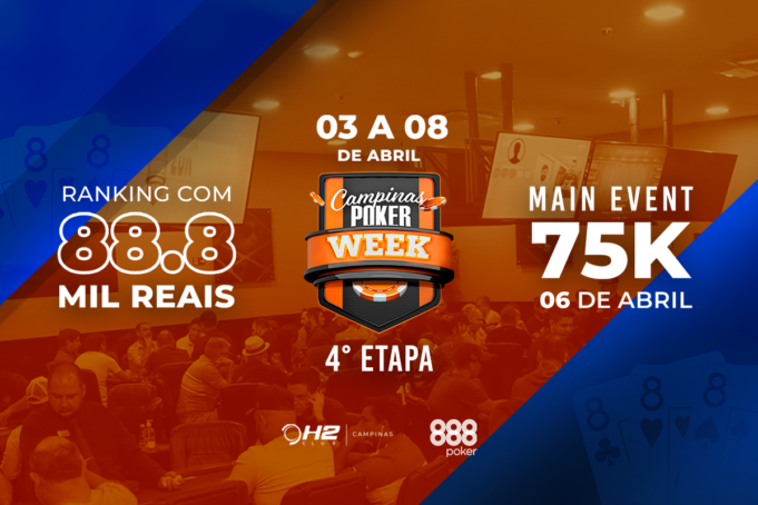 Confira a programação da quarta etapa do Campinas Poker Week no site oficial