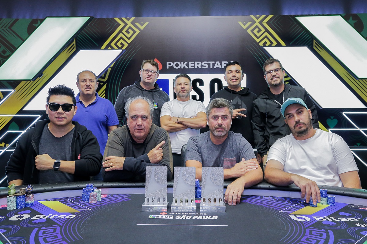 Mesa final do 1-Day High Roller do BSOP São Paulo