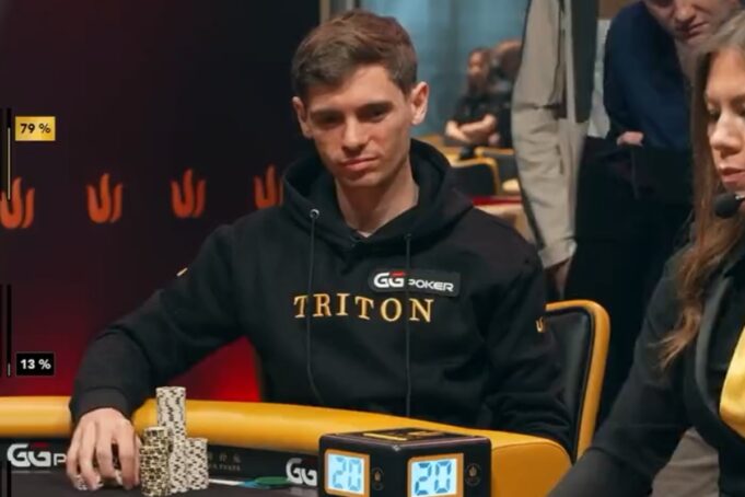 Fedor Holz não escapou das bad beats (Foto: Reprodução/Twitter @tritonpoker)