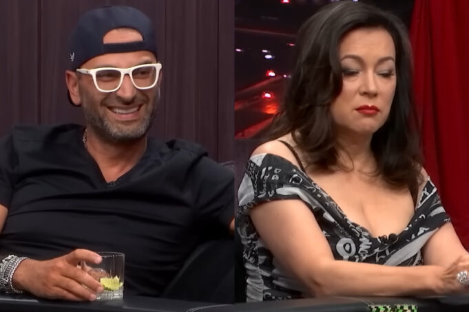 Antonio Esfandiari deixou Jennifer Tilly sem fichas no High Stakes Poker (Foto: Reprodução/YouTube: PokerGO)