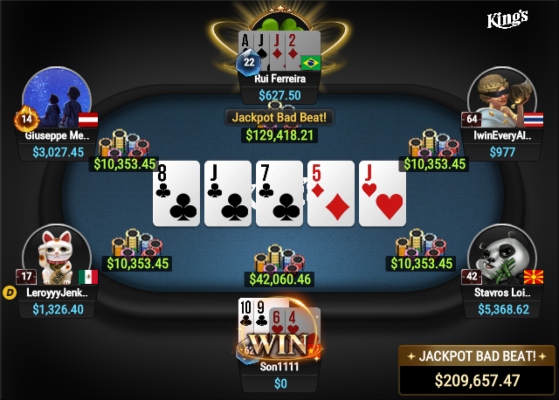 Mesa de Pot Limit Omaha US$ 10/20