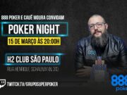 Poker Night com Cauê Moura retornará ao H2 Club