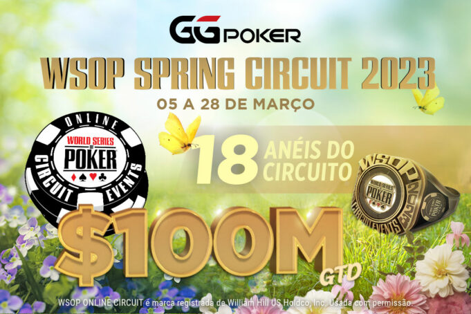 A WSOP Spring Circuit terá 18 eventos com anéis em disputa