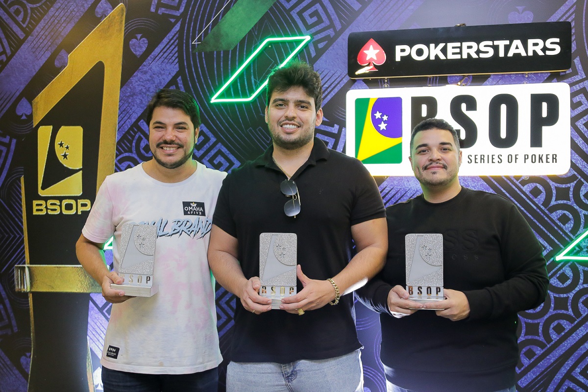 Pódio do PL Omaha Progressive KO do BSOP São Paulo