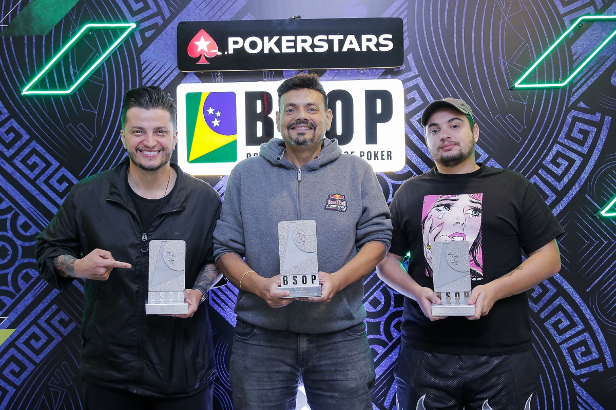 Pódio do Super 500 do BSOP São Paulo