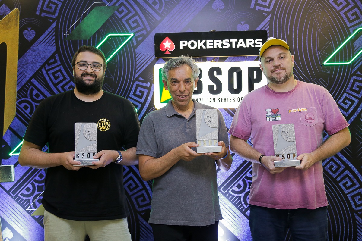 Pódio do 8-Game Mix do BSOP São Paulo