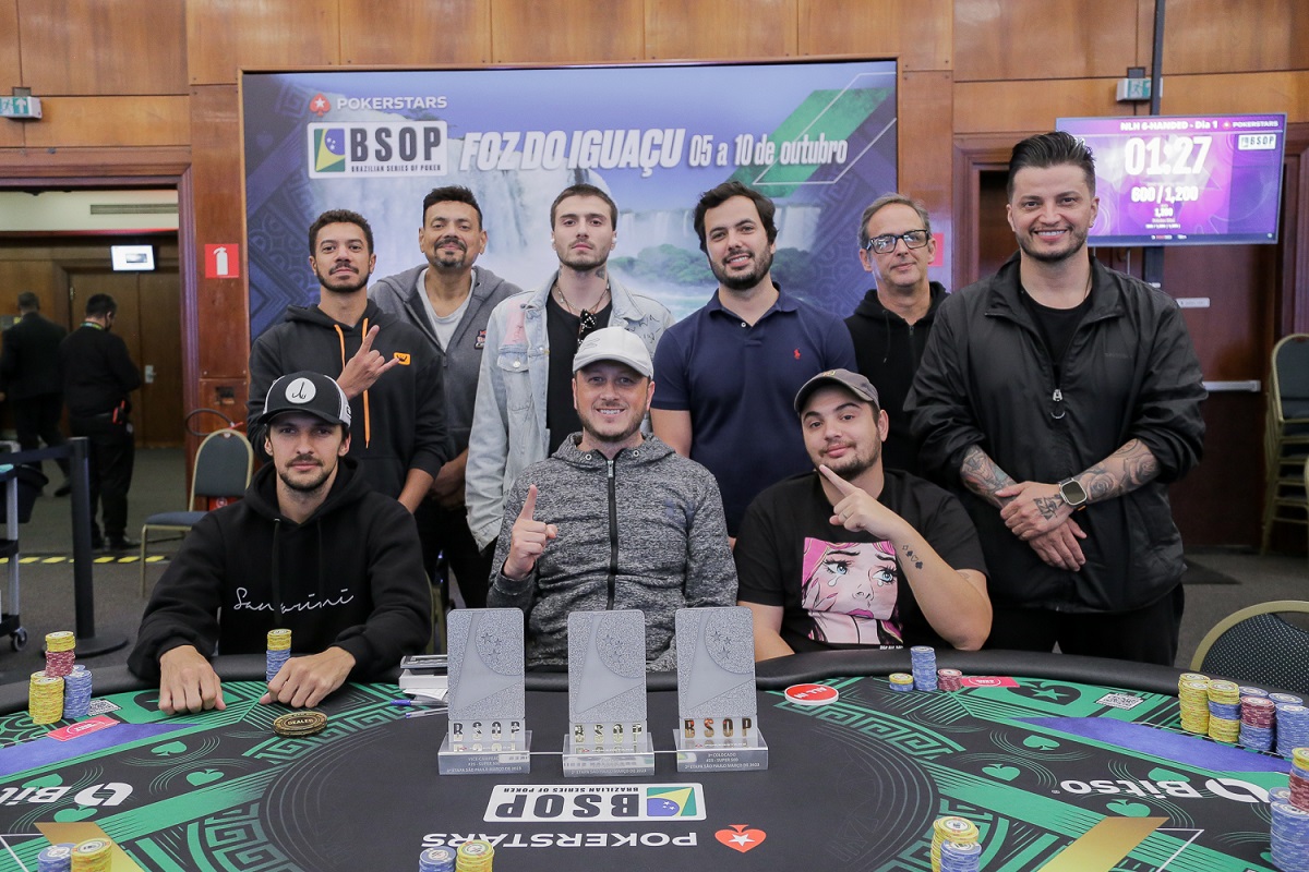 Mesa final do Super 500 do BSOP São Paulo