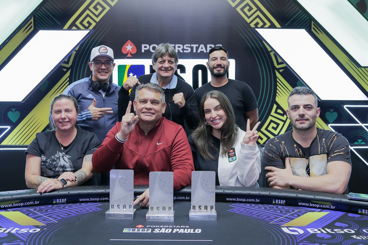 Mesa final do Super 500 do BSOP São Paulo