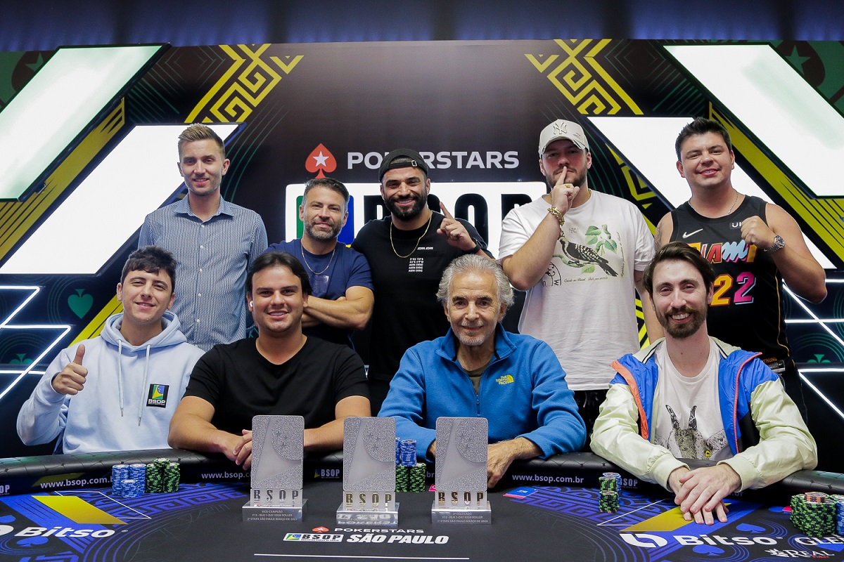 Mesa final do 1-Day High Roller do BSOP São Paulo