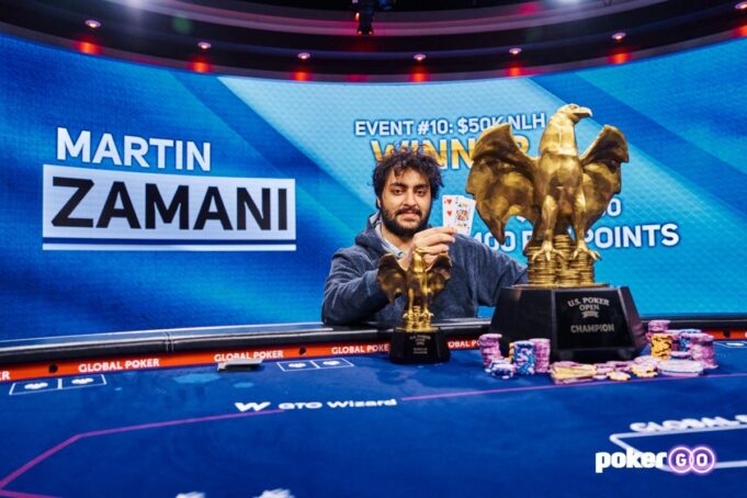 Martin Zamani ficou com o título do último torneio da série (Foto: PokerGO)