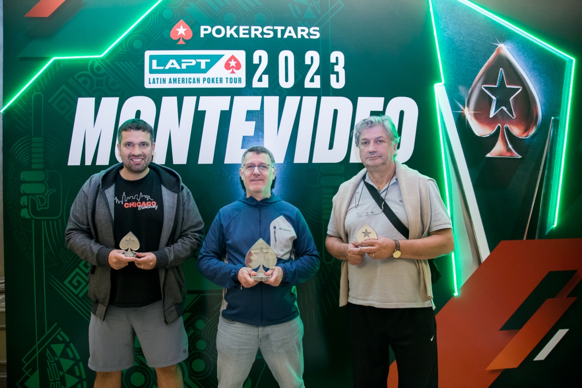 Pódio do NLH Turbo K.O. do LAPT Montevidéu