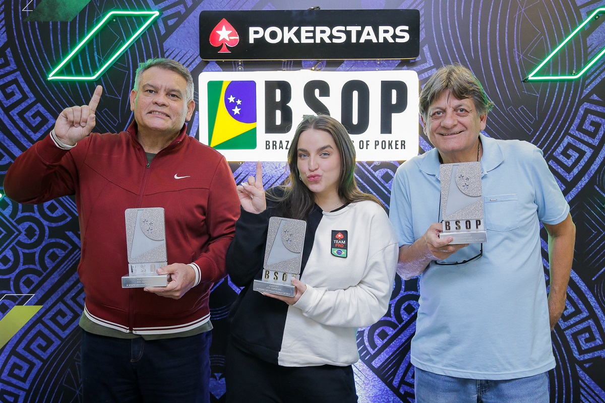 Pódio do Super 500 do BSOP São Paulo