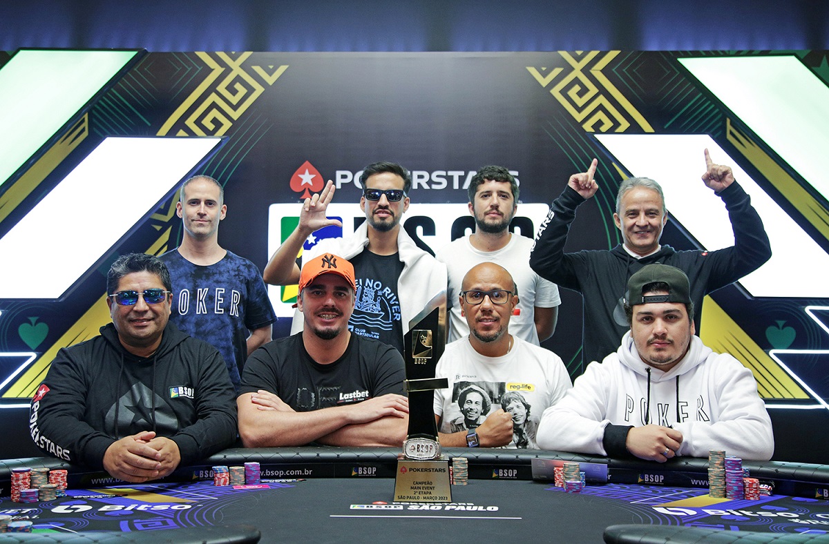 Mesa final do Main Event do BSOP São Paulo