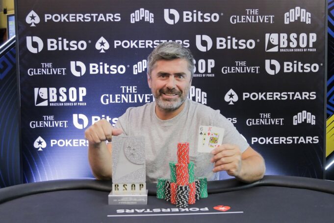 Andres Jeckeln foi campeão do 6-Handed Turbo KO do BSOP SP