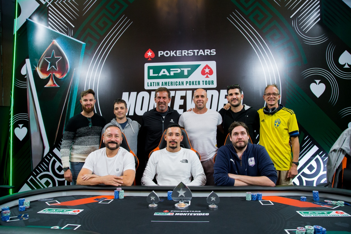 Mesa final do NLH Turbo Deepstack do LAPT Montevidéu