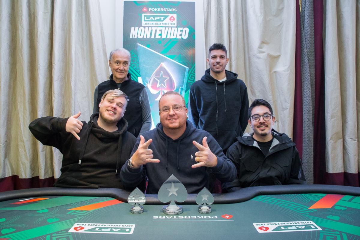 Mesa final do NLH Turbo High Roller PKO do LAPT Montevidéu