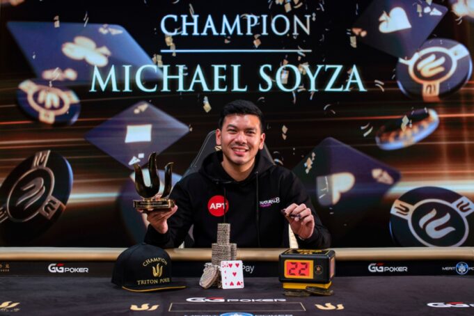 Michael Soyza faturou seu segundo título da Triton Series (Foto: Triton Poker)