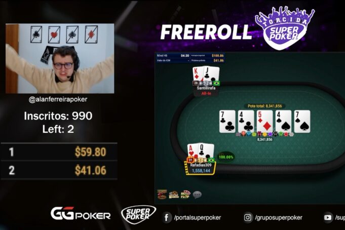 Rafael Dias não deixou o título do Freeroll SuperPoker escapar