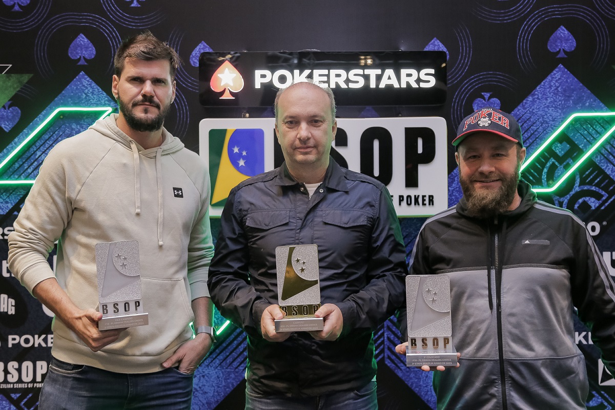 Pódio do PL Omaha Dealers Choice do BSOP Brasília