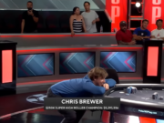 Chris Brewer ficou pasmo com o milagre que acertou (Foto: PokerGo)