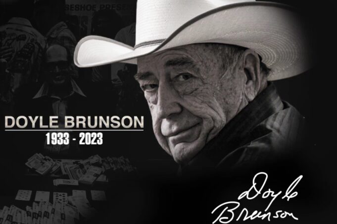 Doyle Brunson partiu aos 89 anos de idade (Foto: Reprodução/Twitter @WSOP)